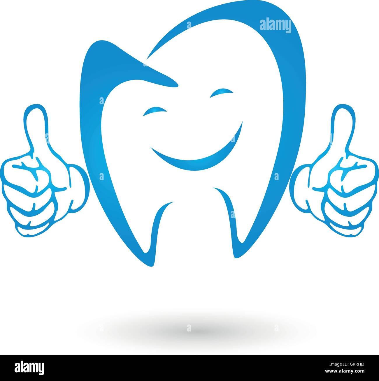 teeth with hands,logo,smile,teeth Stock Vector