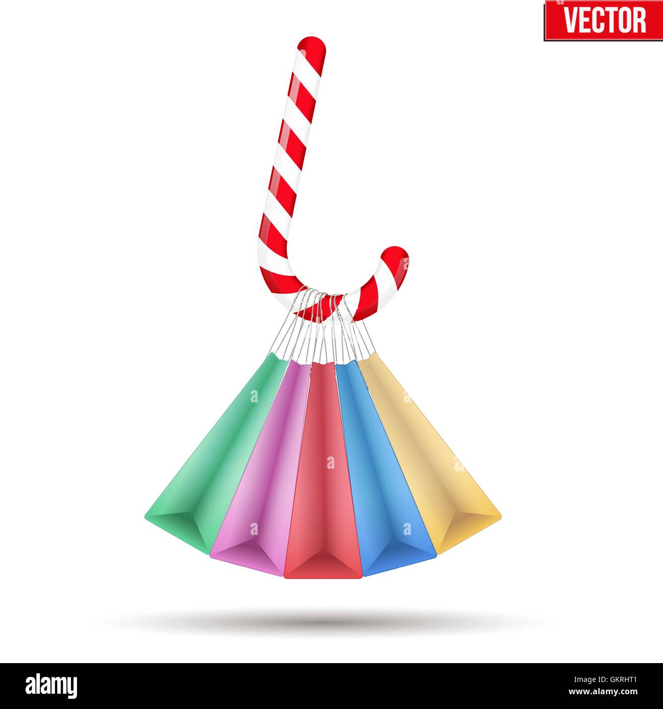 Christmas sale sign candy Stock Vector Images - Alamy