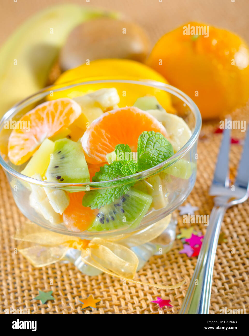 Mix fruit salad bowl hi-res stock photography and images - Alamy