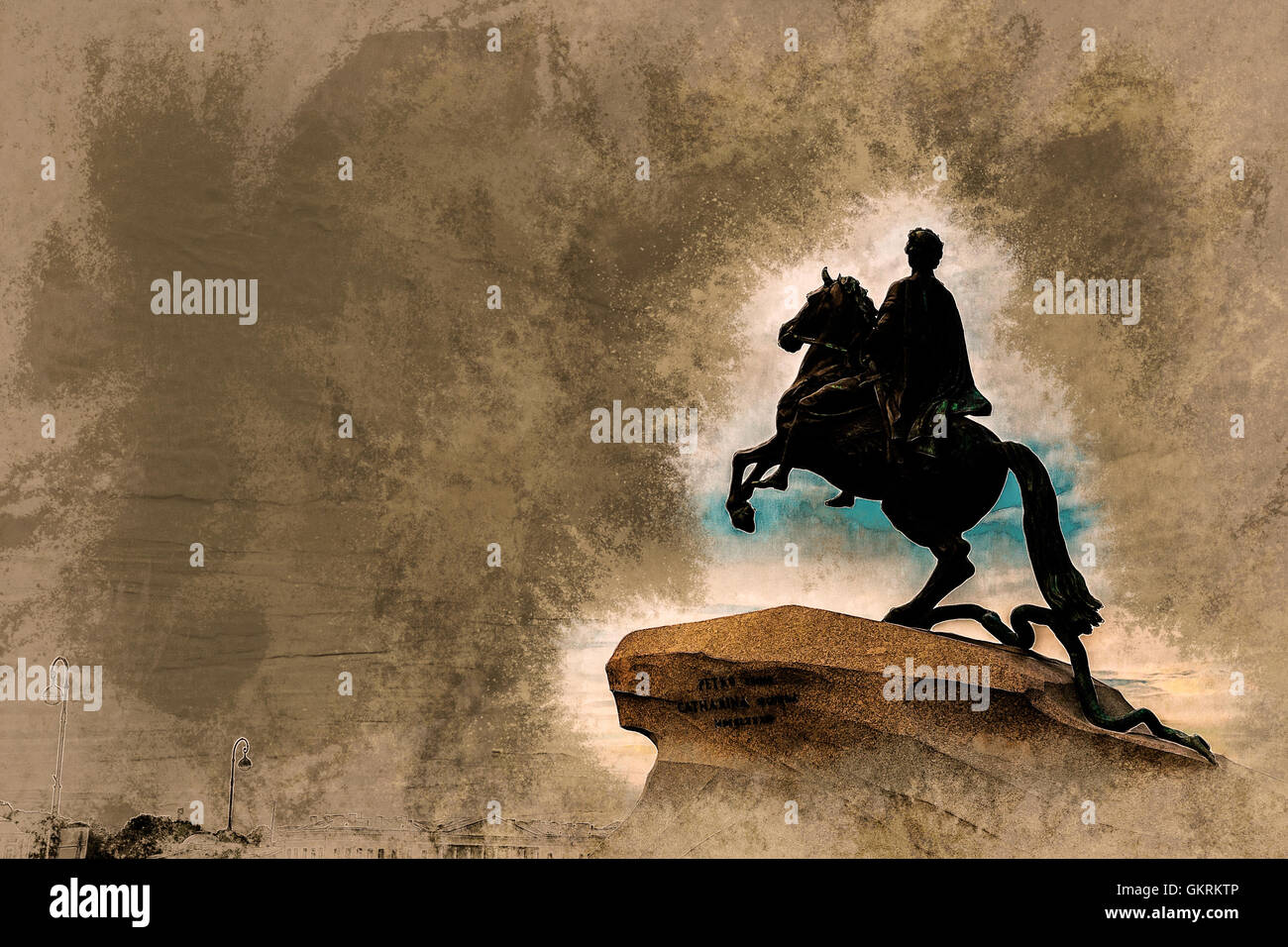 The Bronze Horseman Stock Photo Alamy