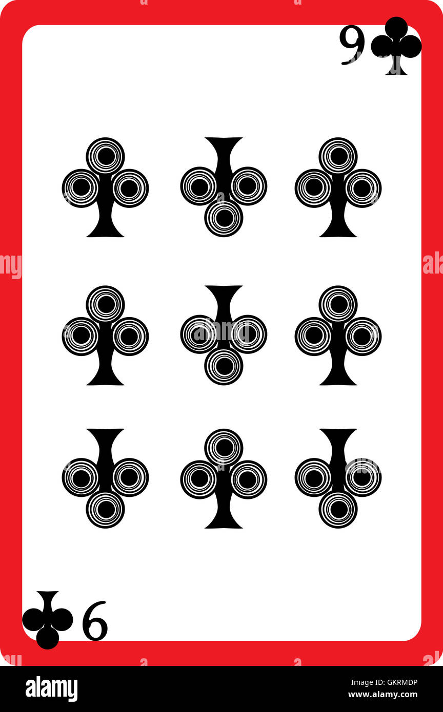 nine of clubs Stock Photo - Alamy