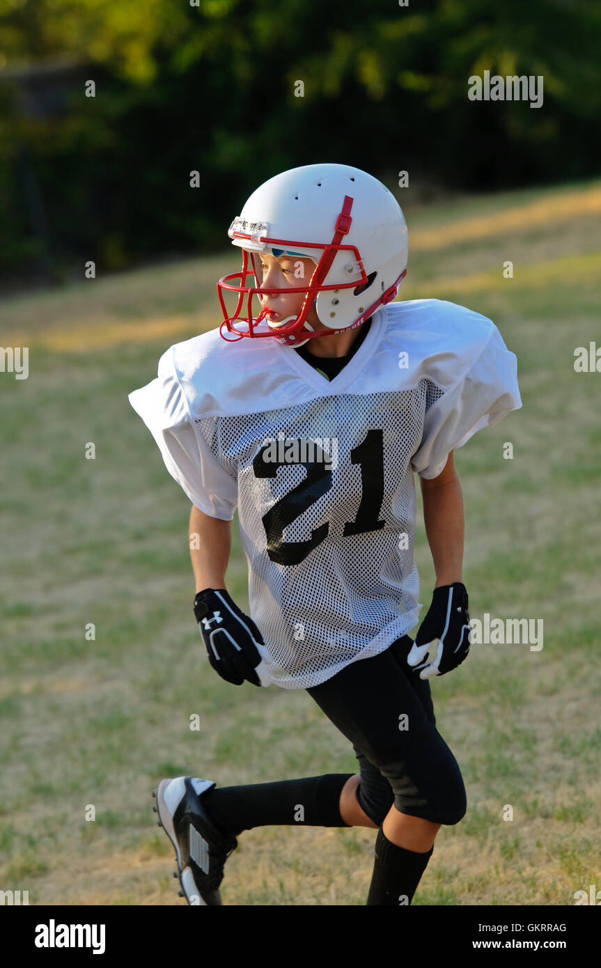 Young Football Player Stock Photo Alamy
