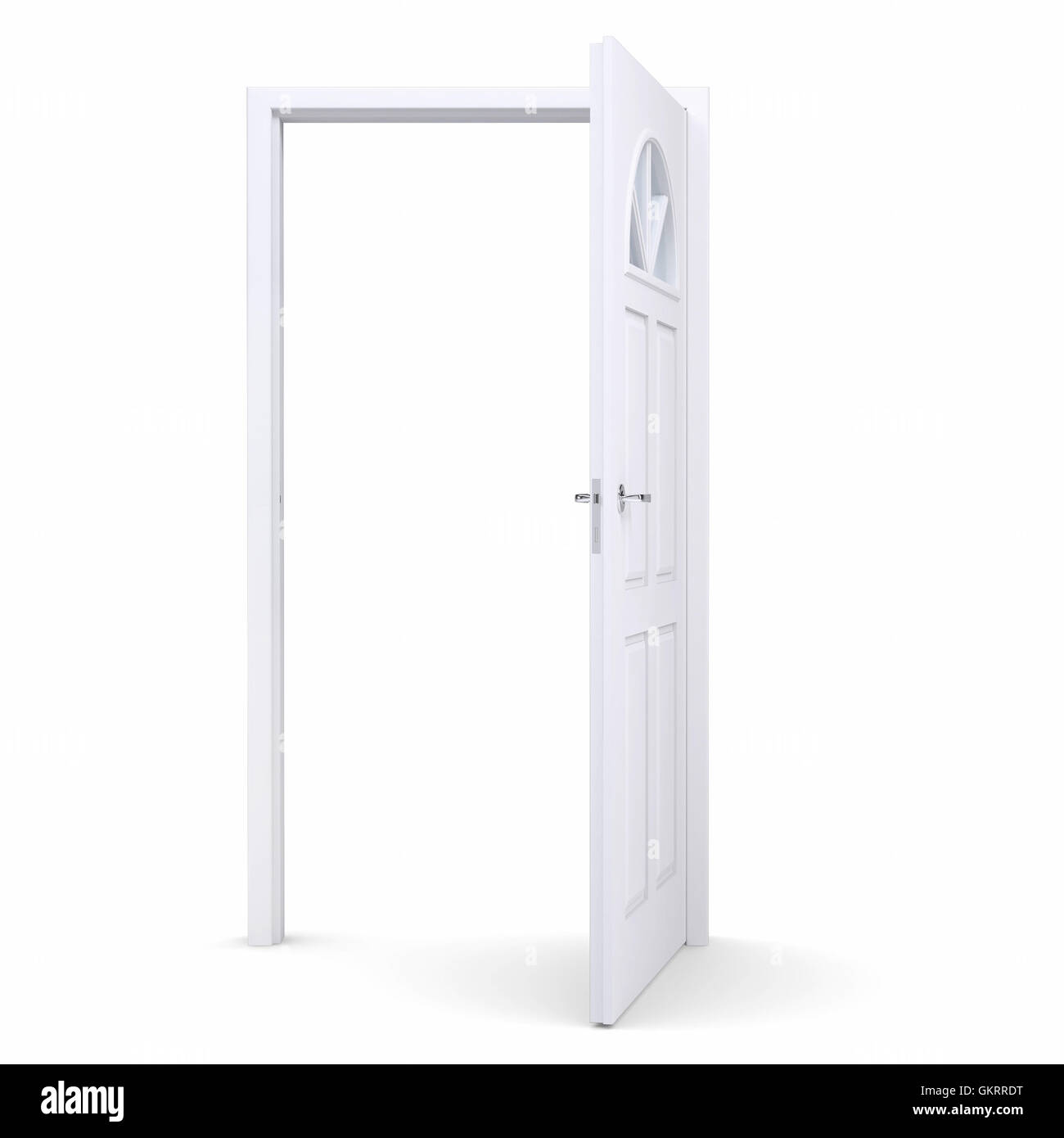 White open door Stock Photo Alamy