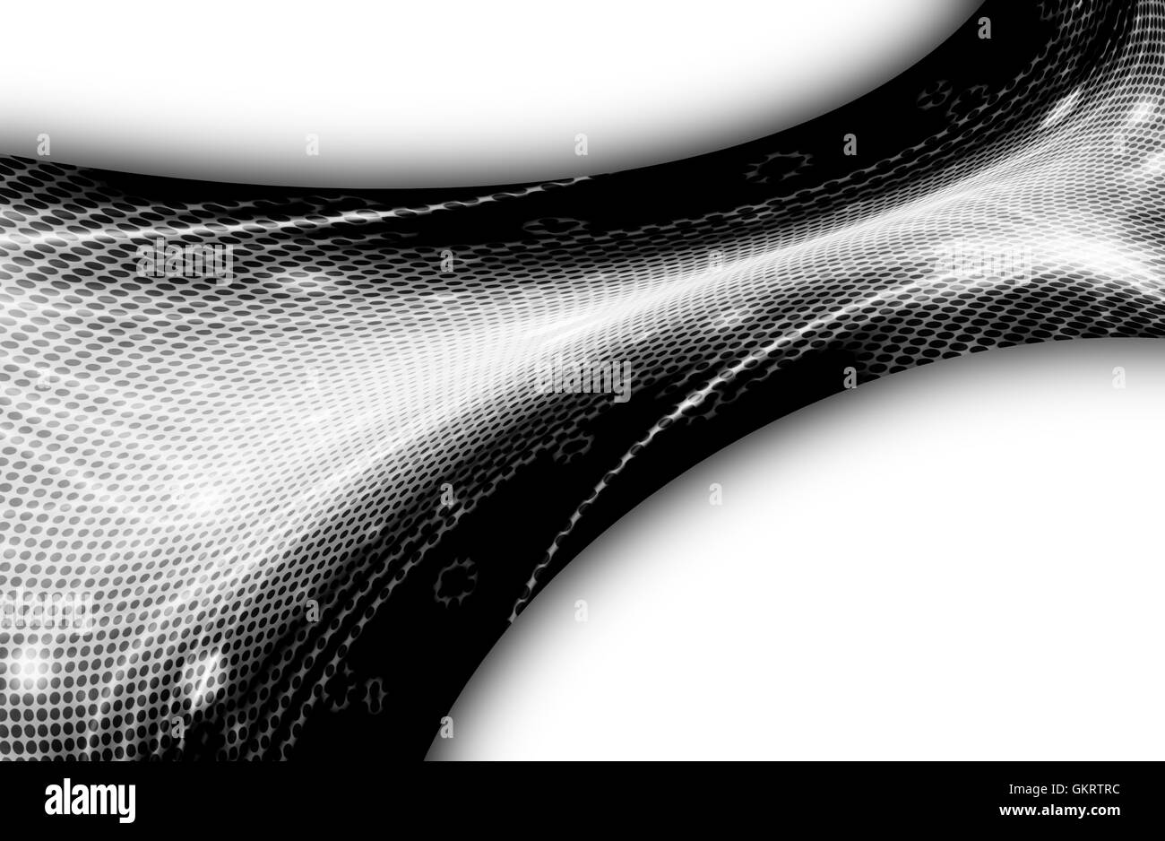 abstract black and white background and digital wave with motion blur ...