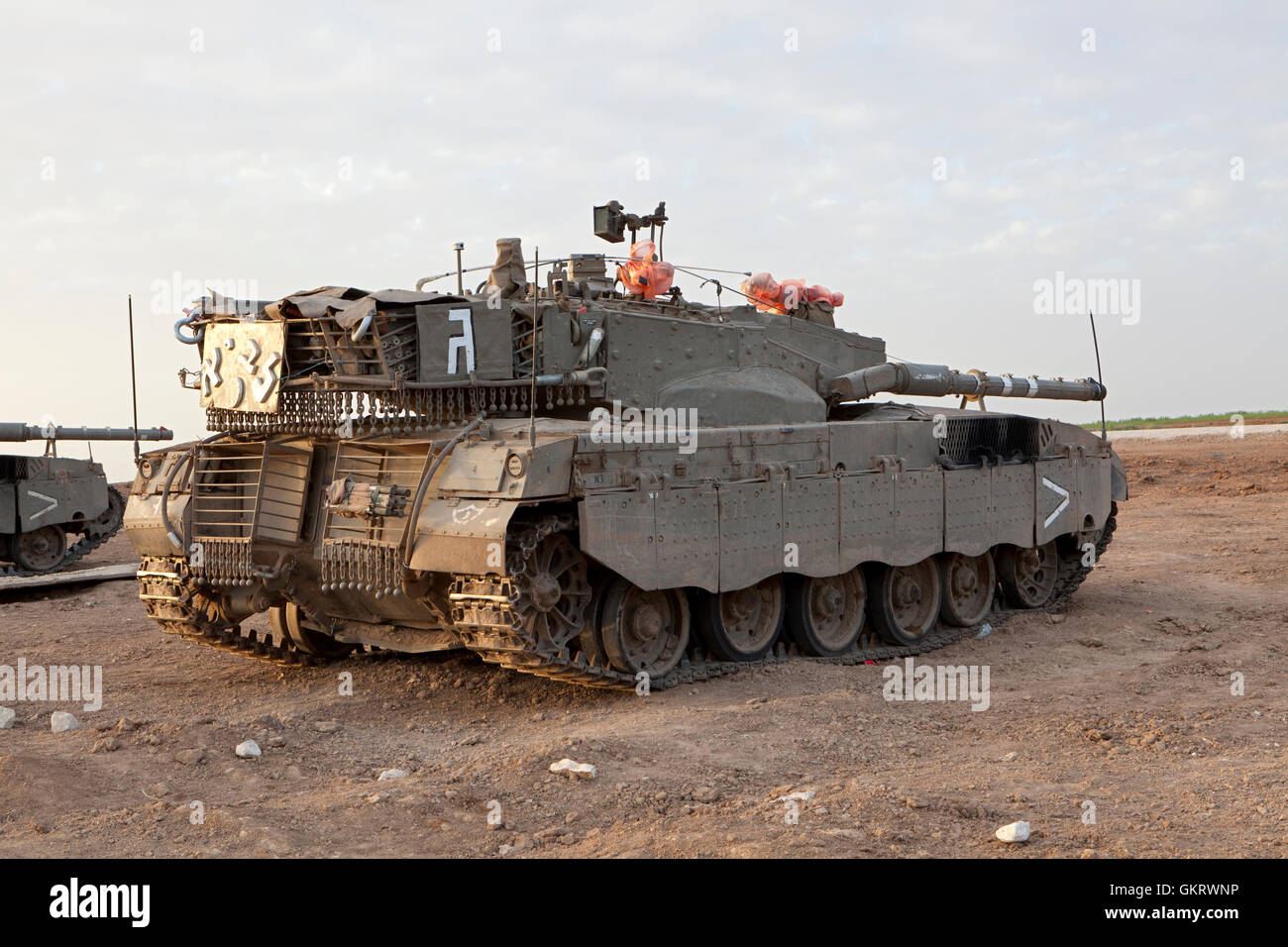 Merkava Mk 4 Baz Main Battle Tank Stock Photo