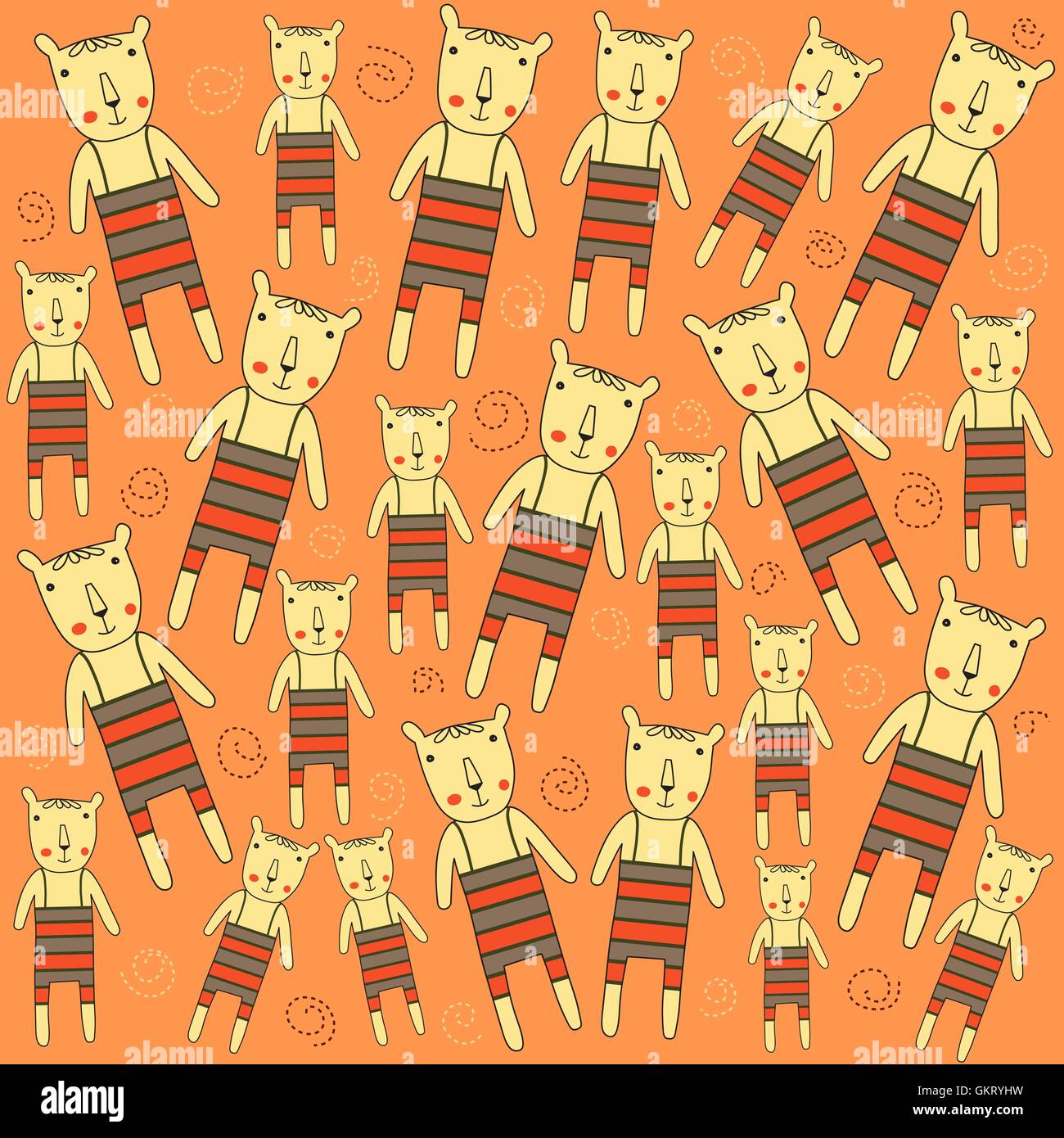 seamless pattern with bears Stock Vector Image & Art - Alamy