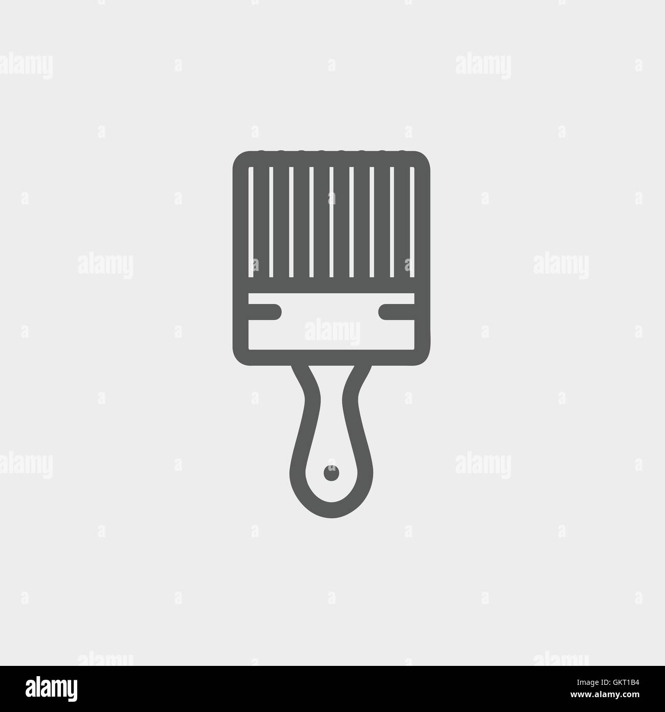 Paintbrush thin line icon Stock Vector Image & Art - Alamy