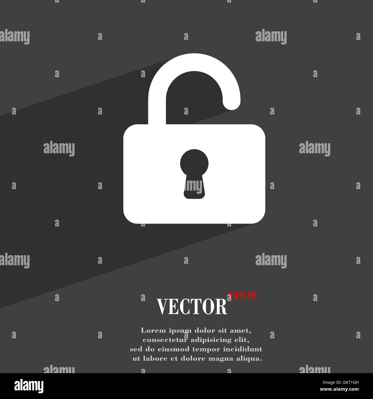 Padlock symbol and web Stock Vector Images - Alamy