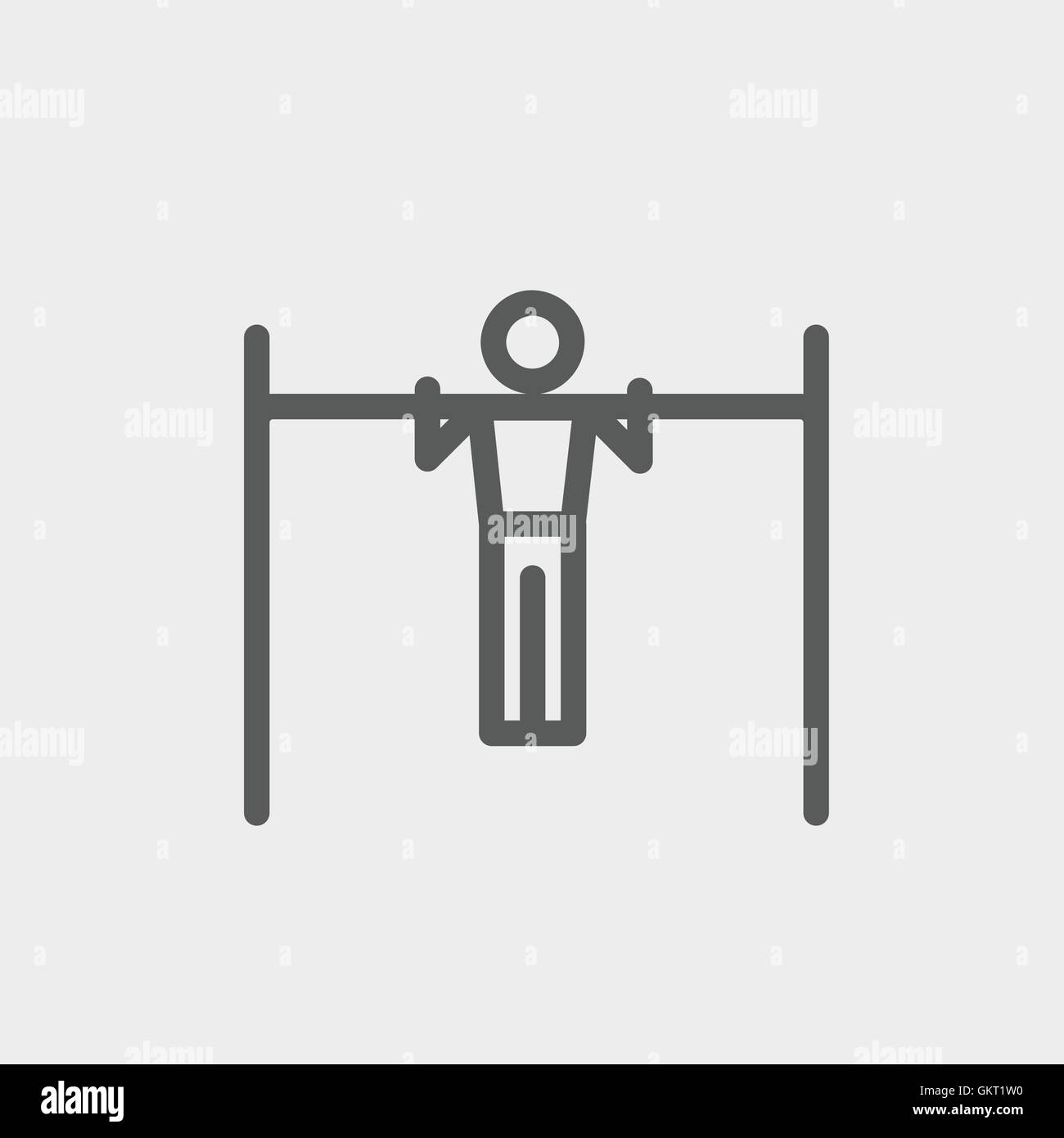 Horizontal bar gymnastics Stock Vector Images - Alamy