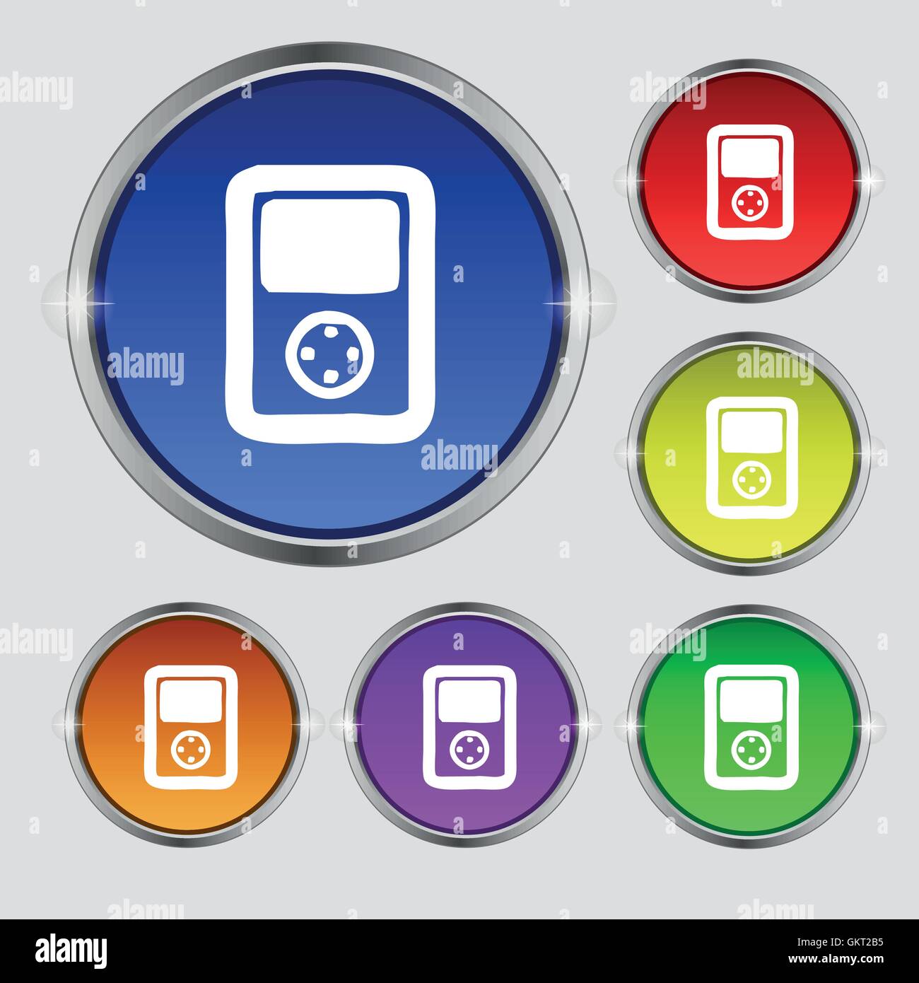 Tetris, video game console icon sign. Round symbol on bright colourful ...