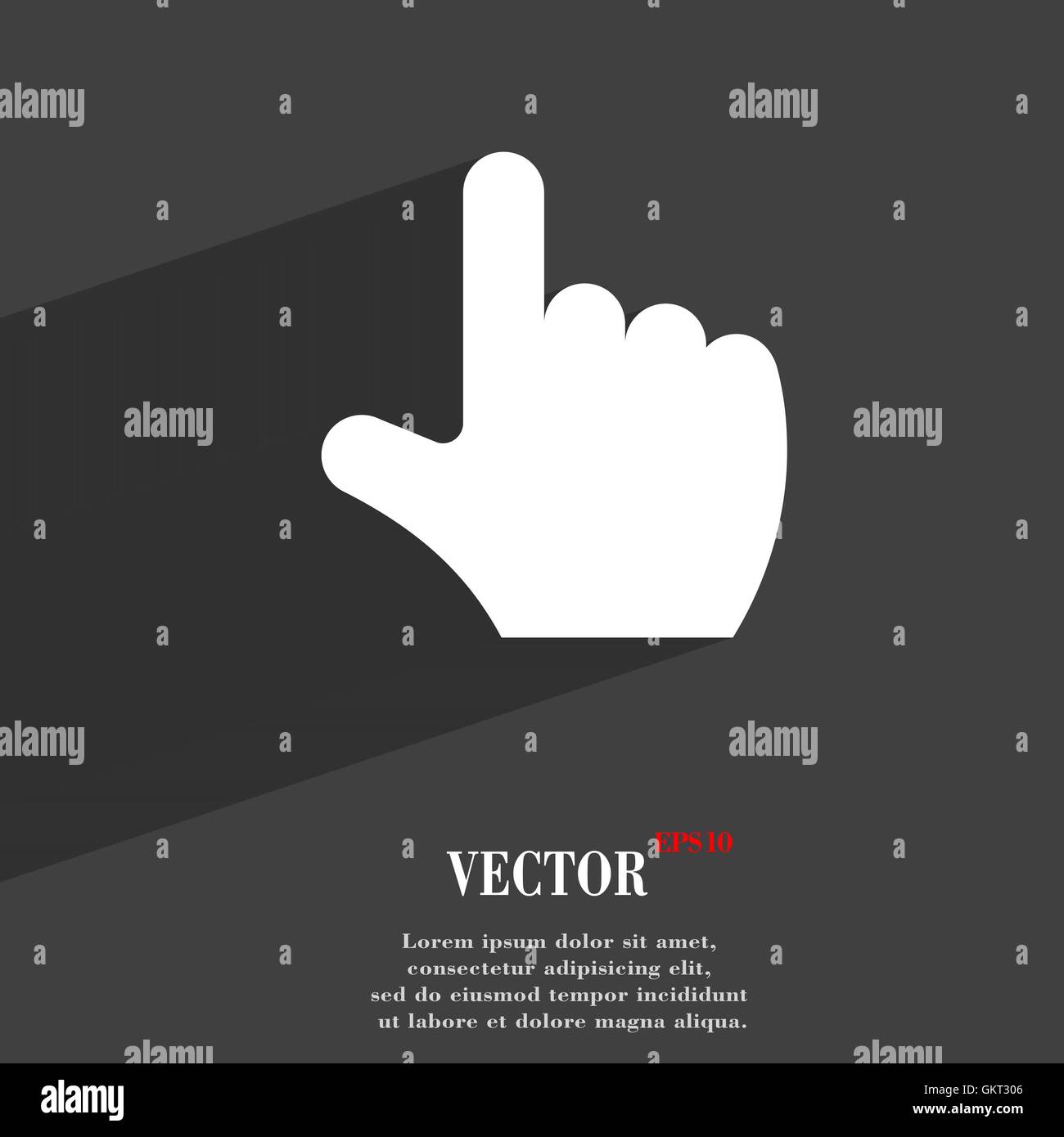 Shadow of finger pointing Stock Vector Images - Alamy
