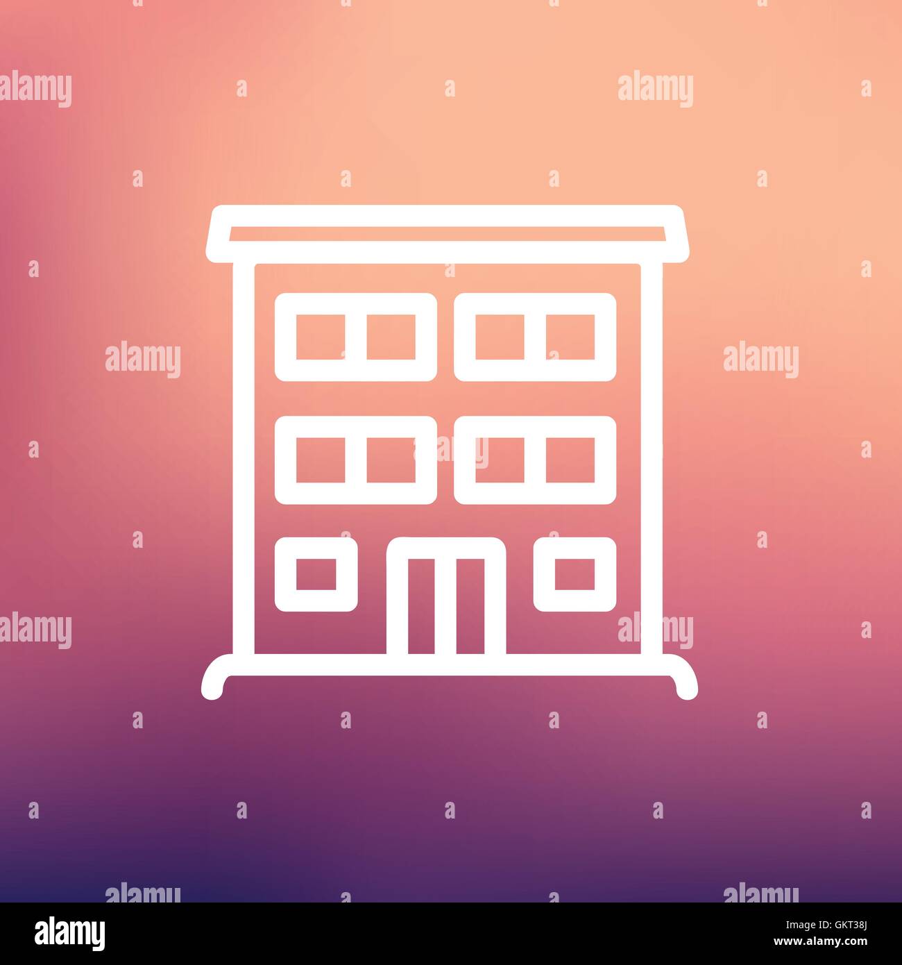 Hospital building thin line icon Stock Vector Image & Art - Alamy