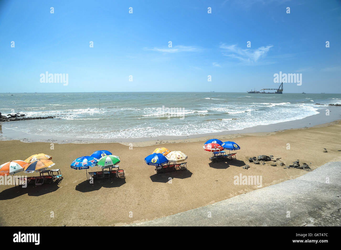 The beach, Vung Tau, Vietnam Stock Photo