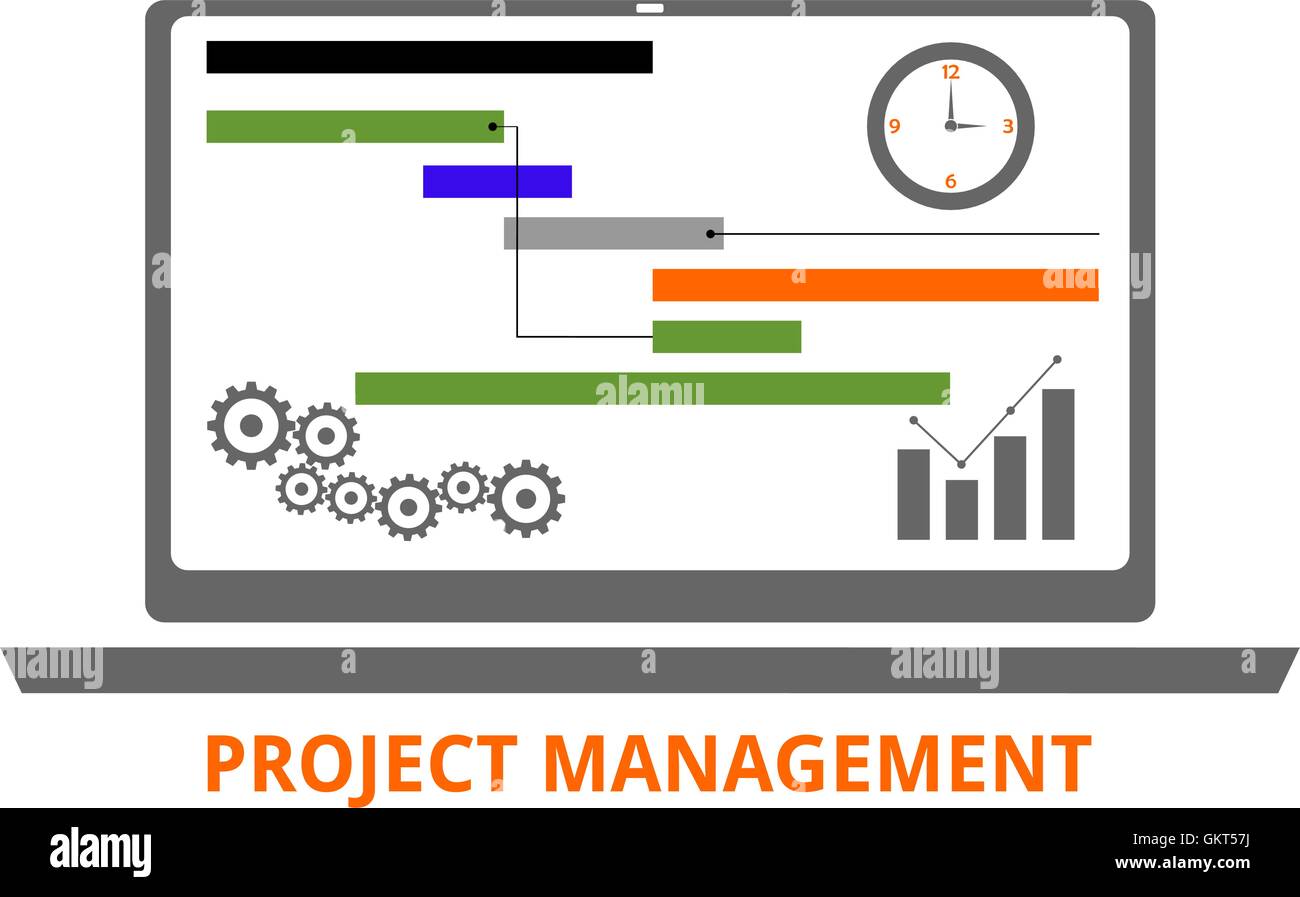 vector - project management Stock Vector