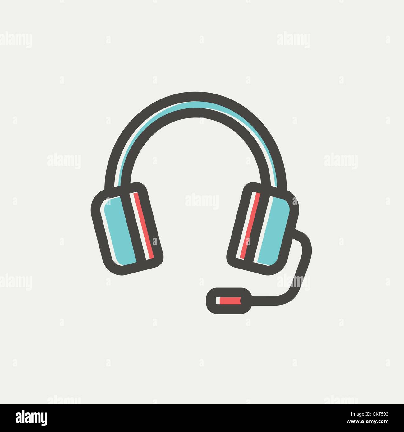 Hands free device headphone Stock Vector Images Alamy