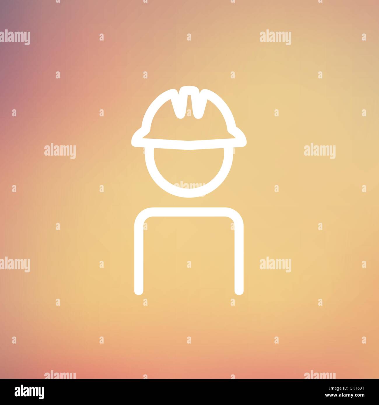 Construction hard hat man Stock Vector Images Alamy