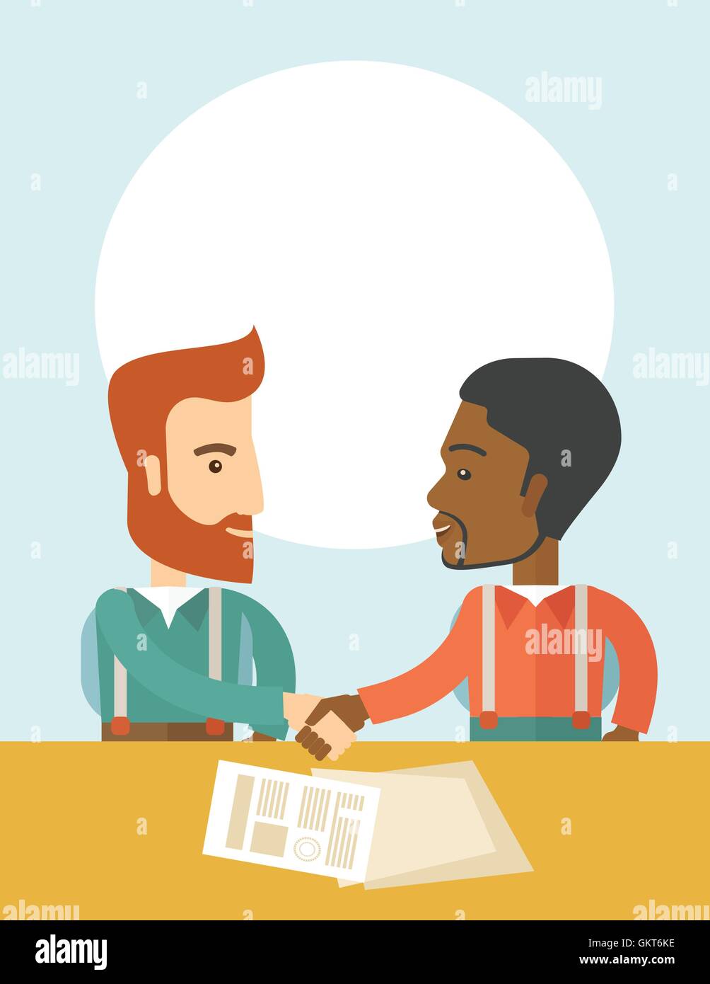 Cartoon illustration man two heads hi-res stock photography and images ...