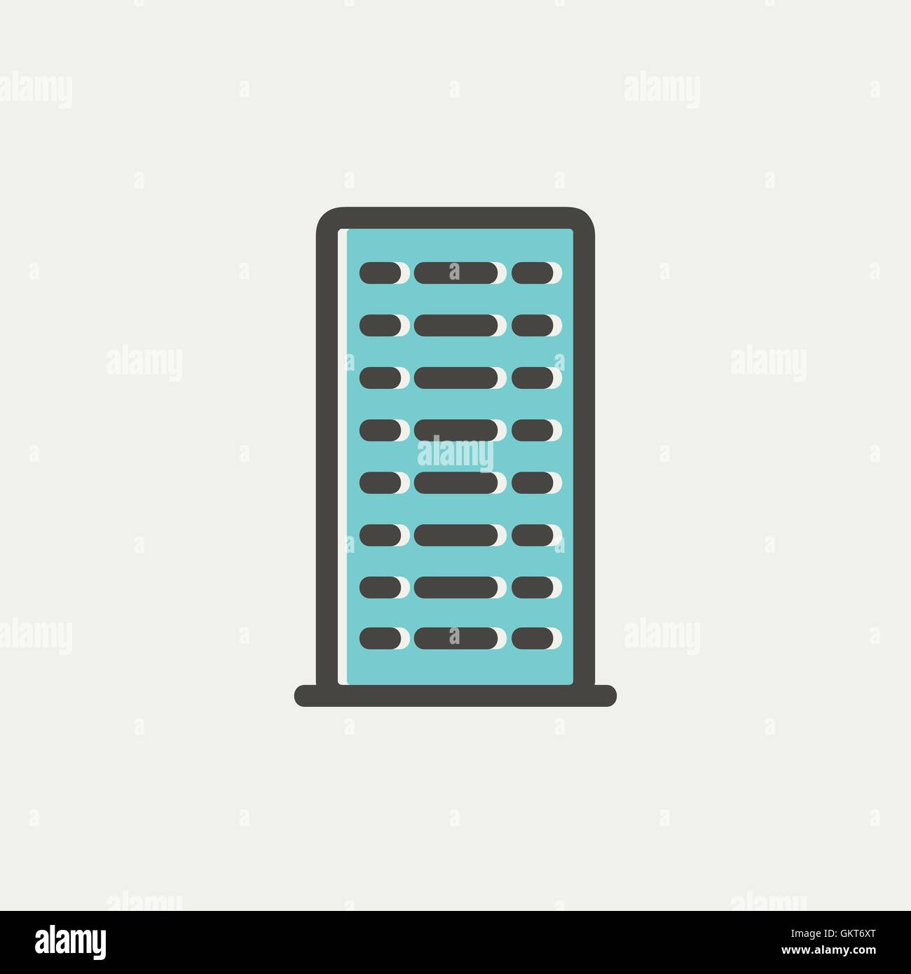 Building thin line icon Stock Vector Image & Art - Alamy