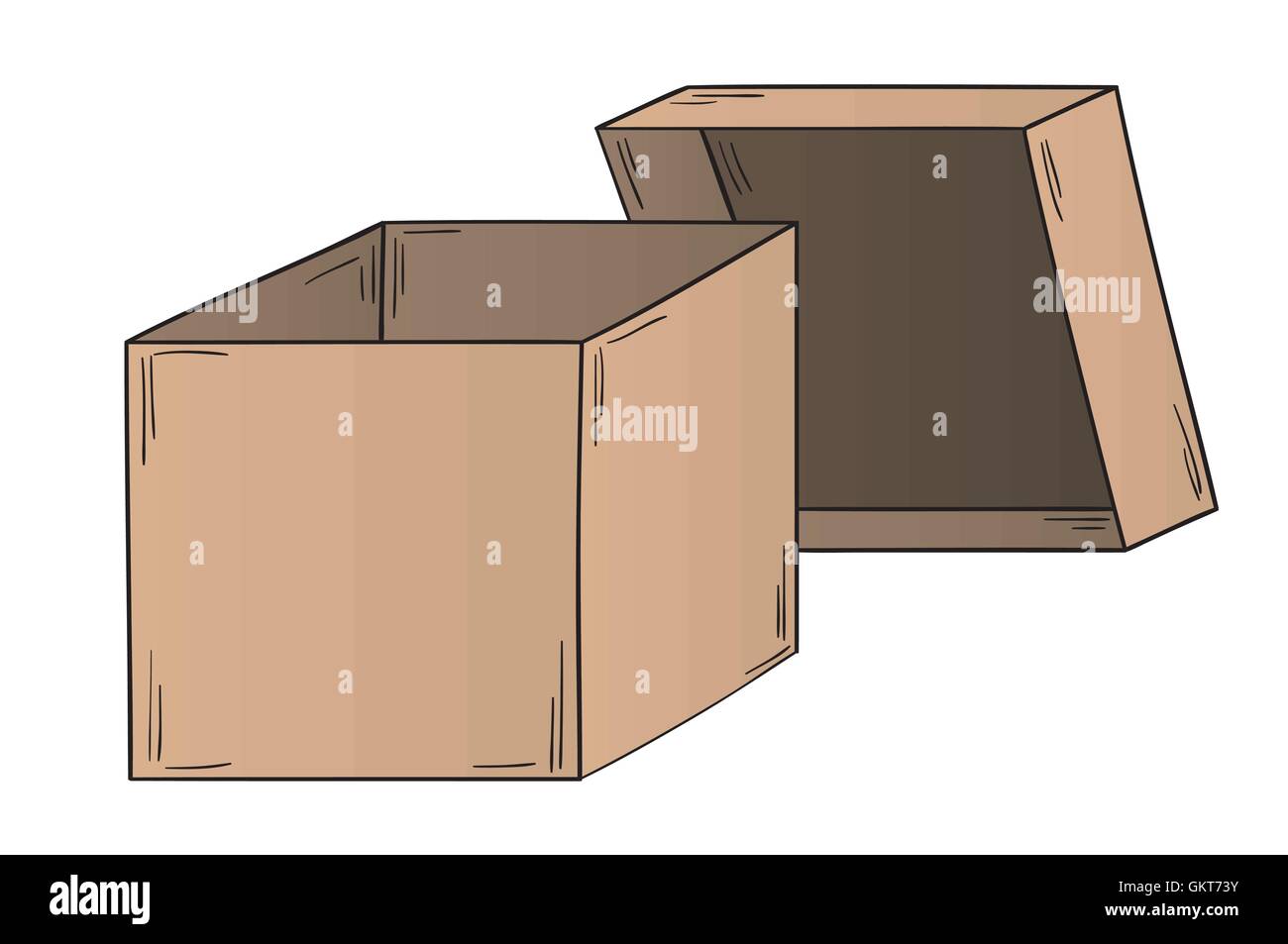 open paper box Stock Vector