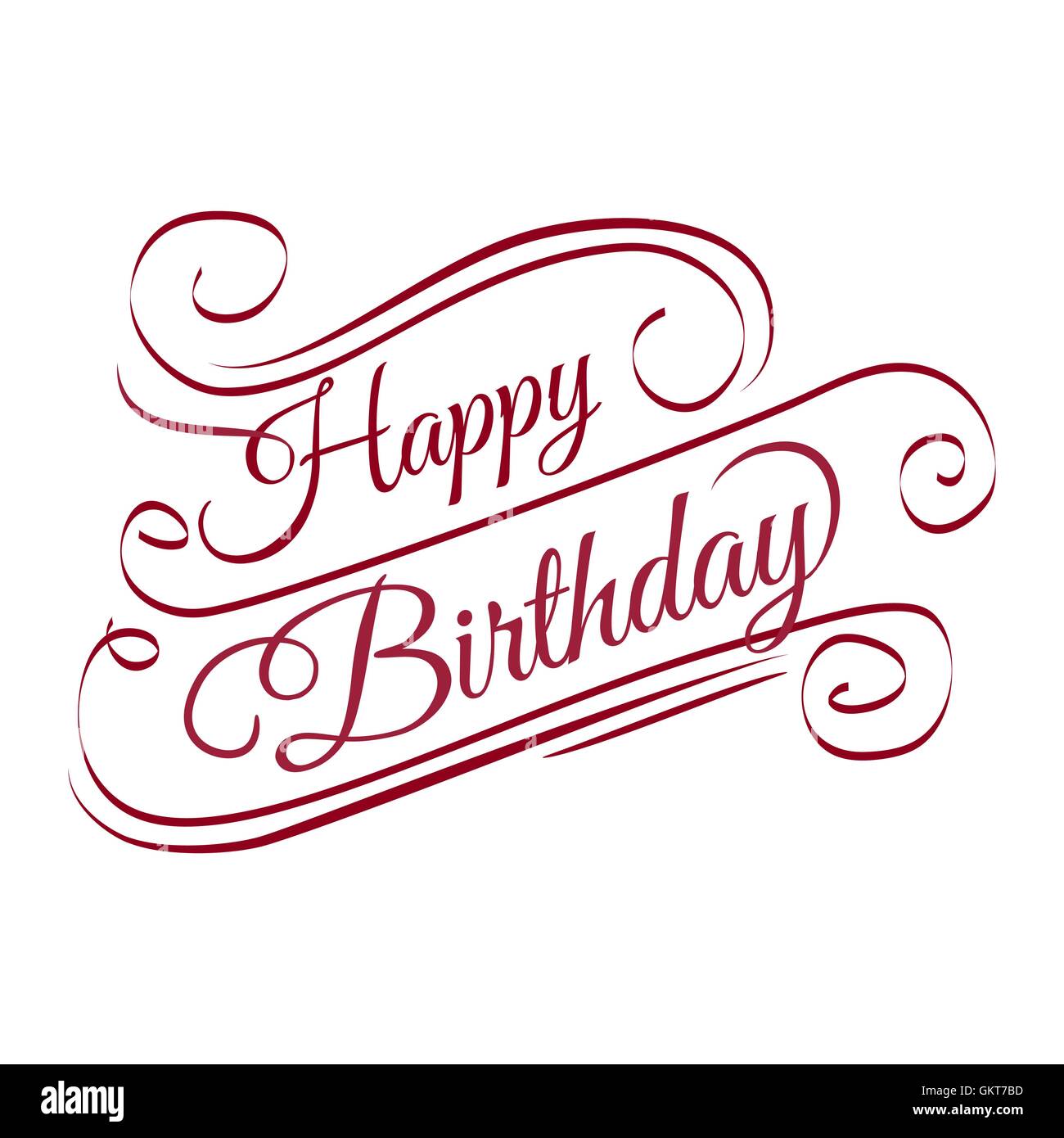 Happy birthday text Cut Out Stock Images & Pictures - Alamy
