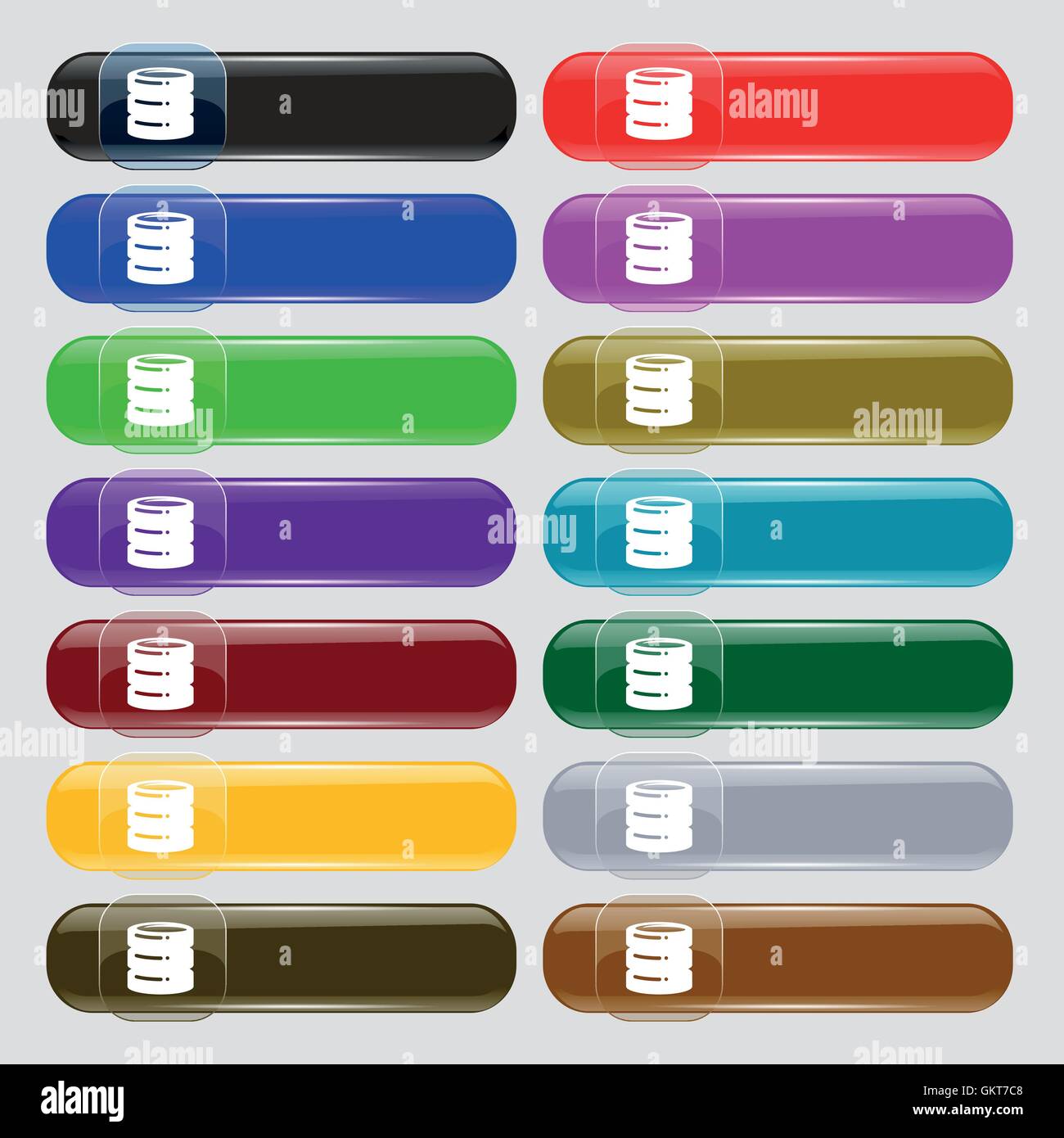 hard disk icon sign. Big set of 16 colorful modern buttons for your ...