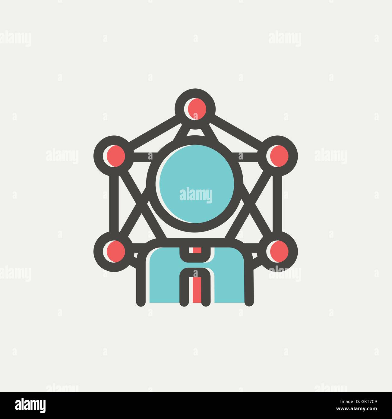 Brain idea technology thin line icon Stock Vector Image & Art - Alamy