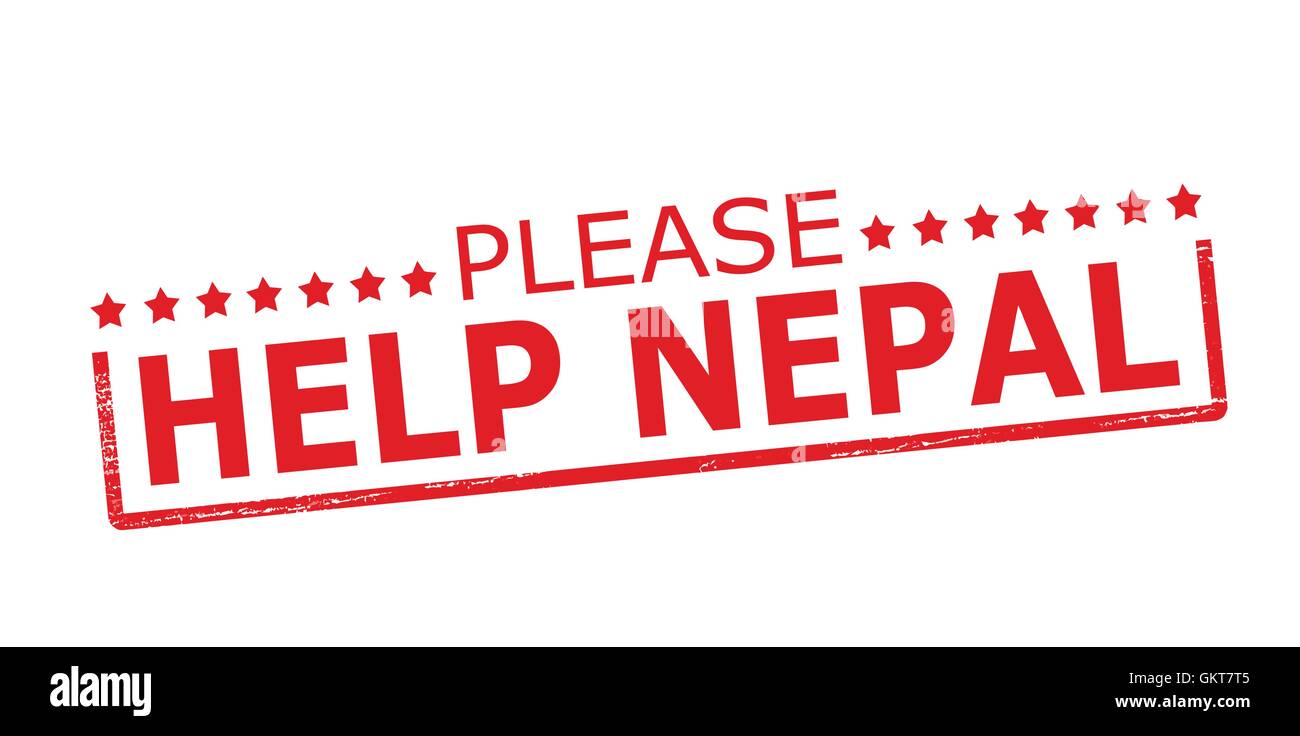 Please help Nepal Stock Vector Image & Art - Alamy