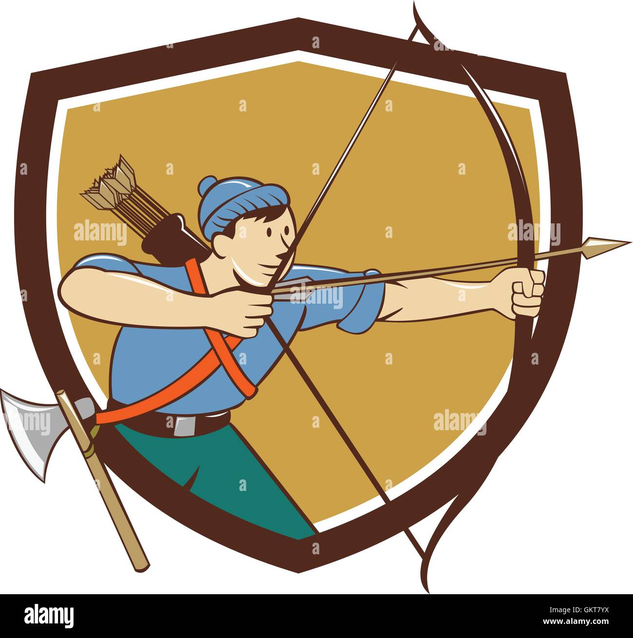 Male archer Stock Vector Images Alamy