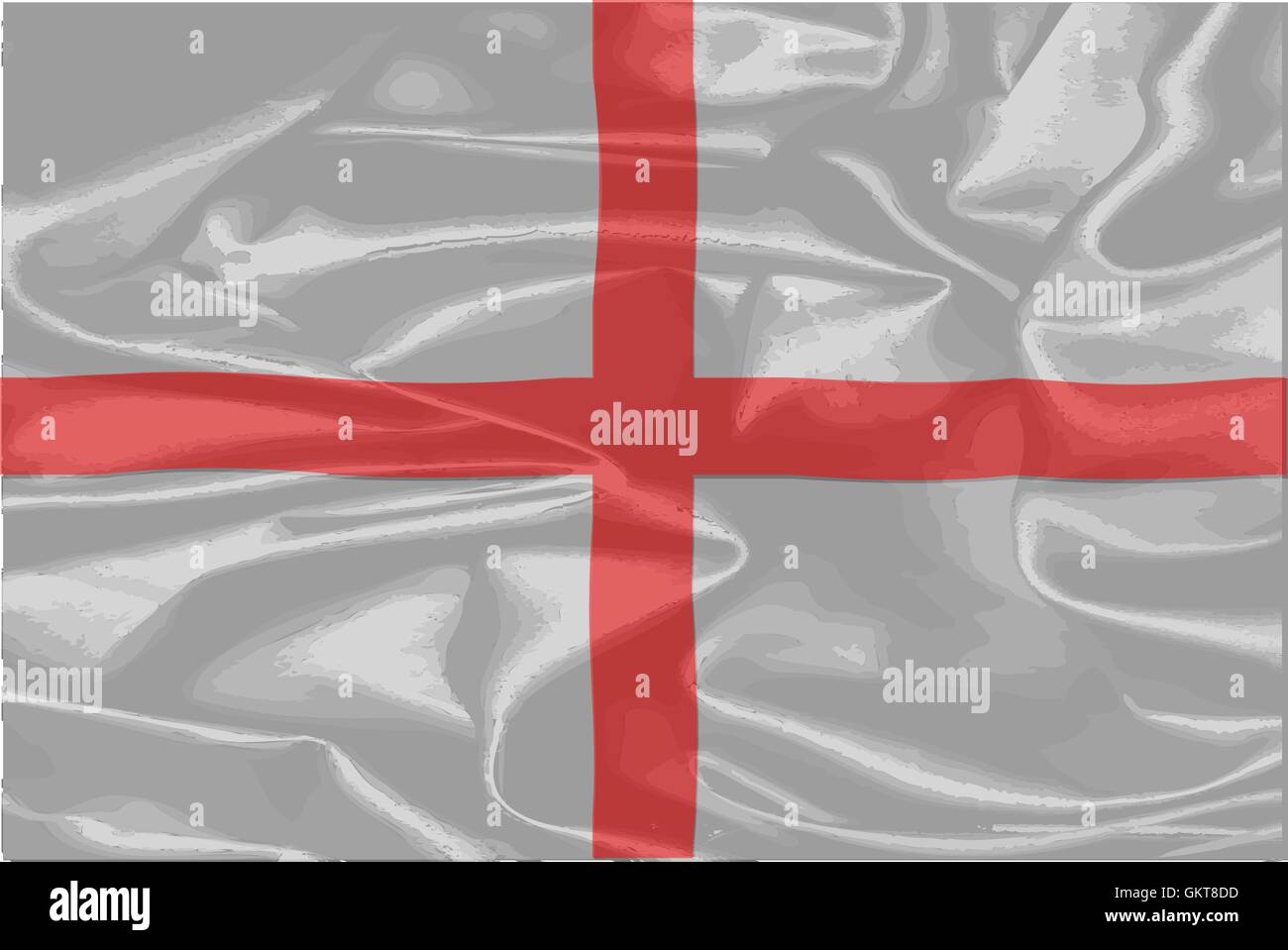 England Flag of St George Stock Vector
