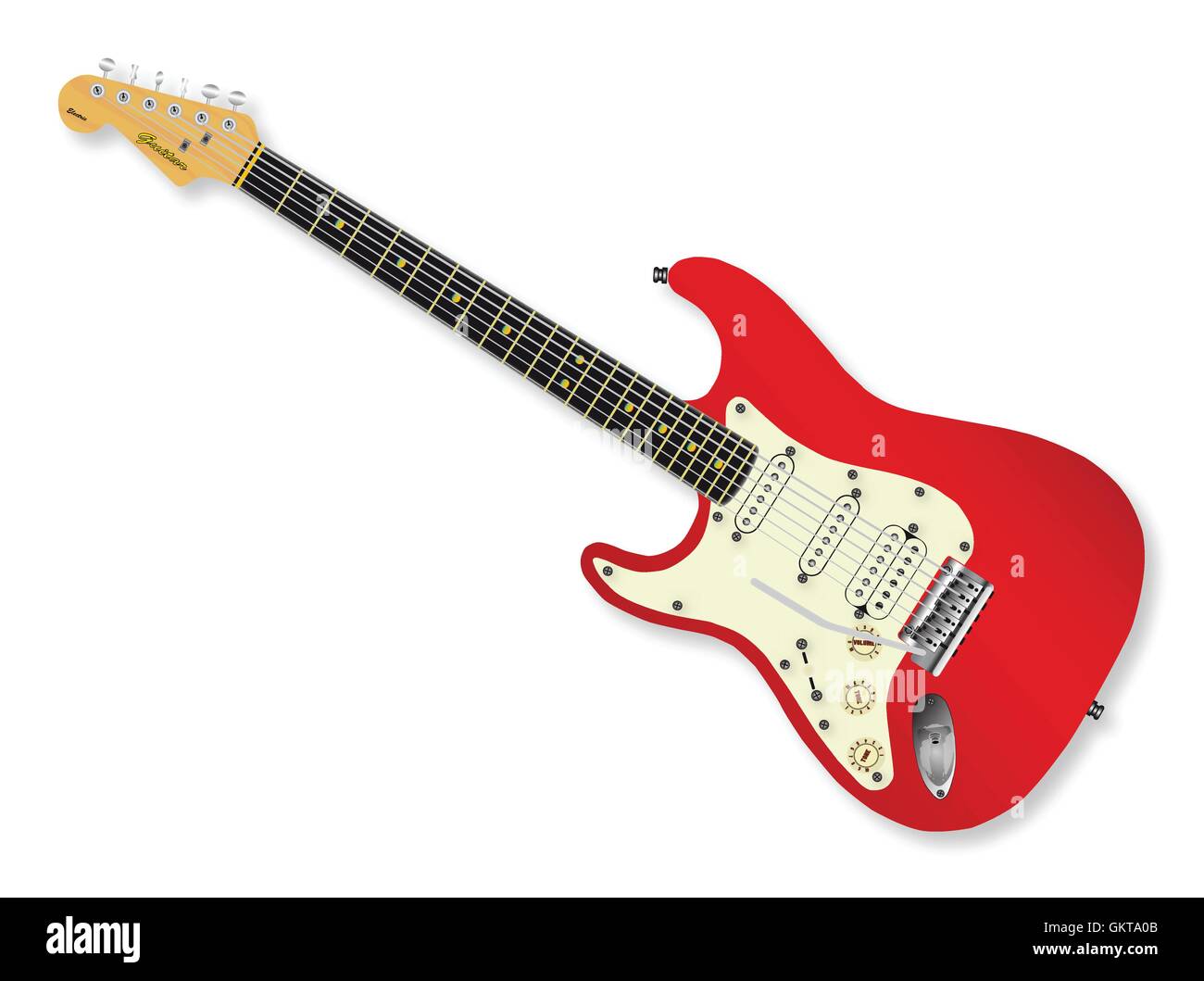 Left Handed Guitar Stock Vector Image & Art - Alamy