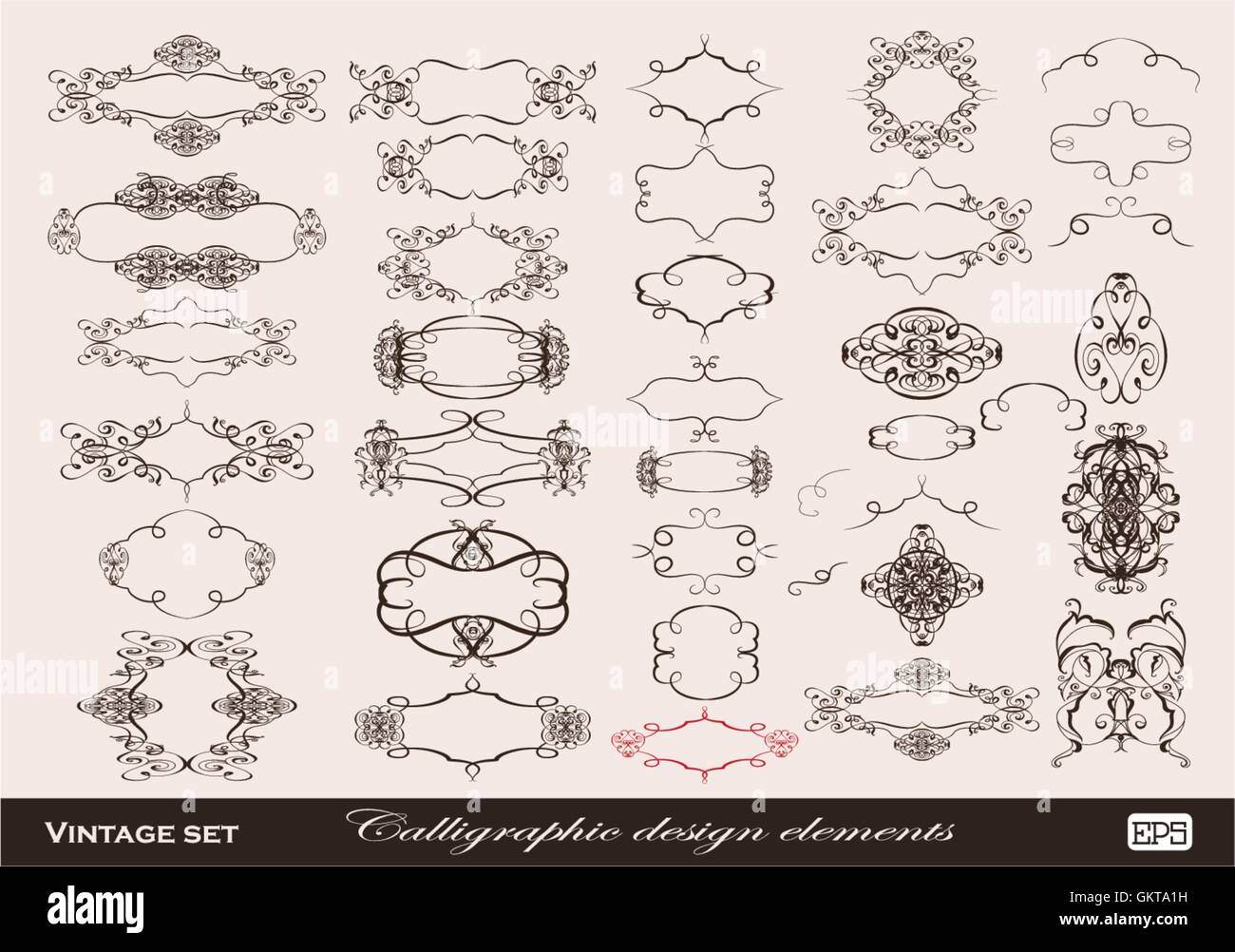 Set of vector graphic elements for design Stock Vector Image & Art - Alamy