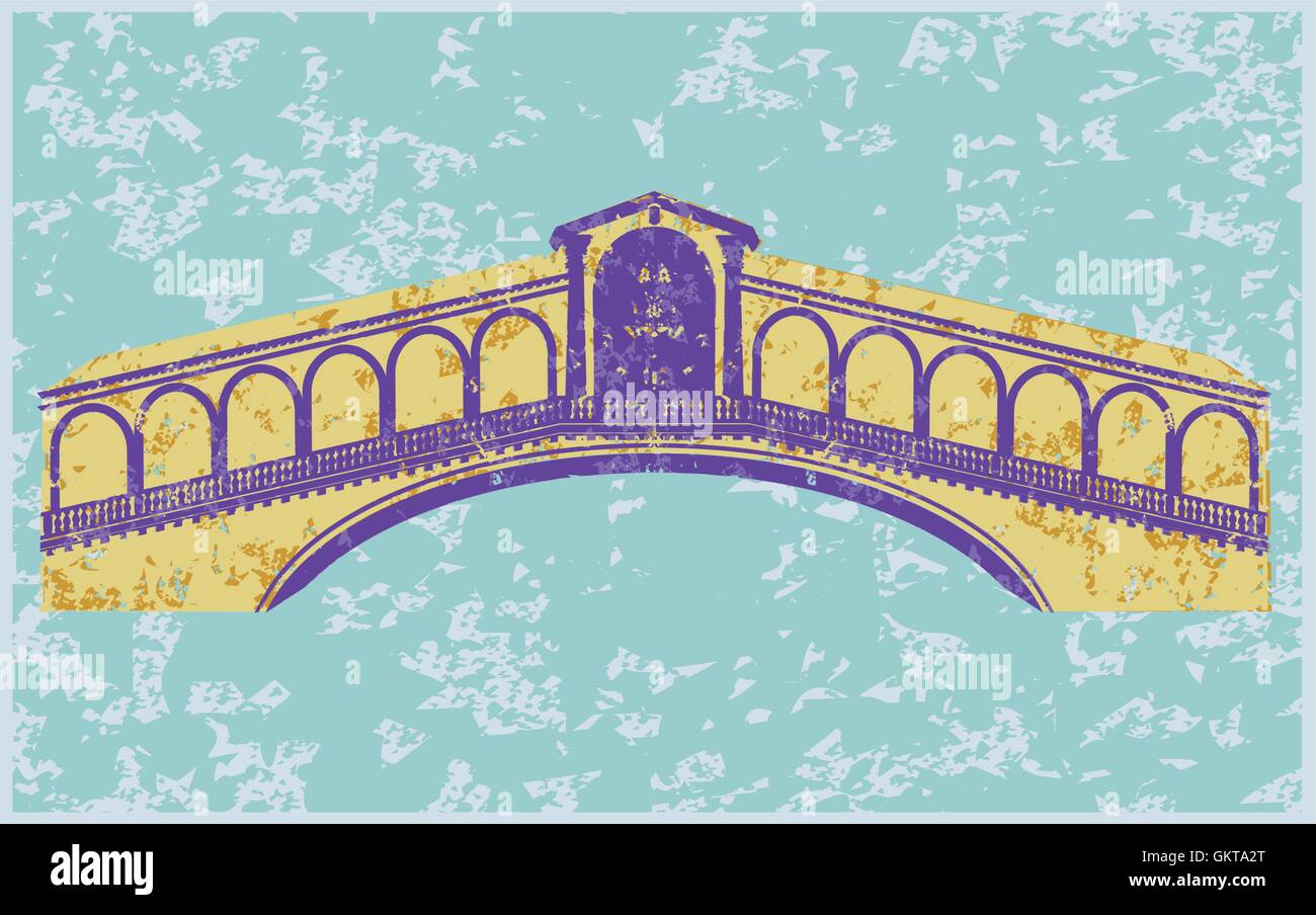 Venice bridge rialto Stock Vector Images - Alamy