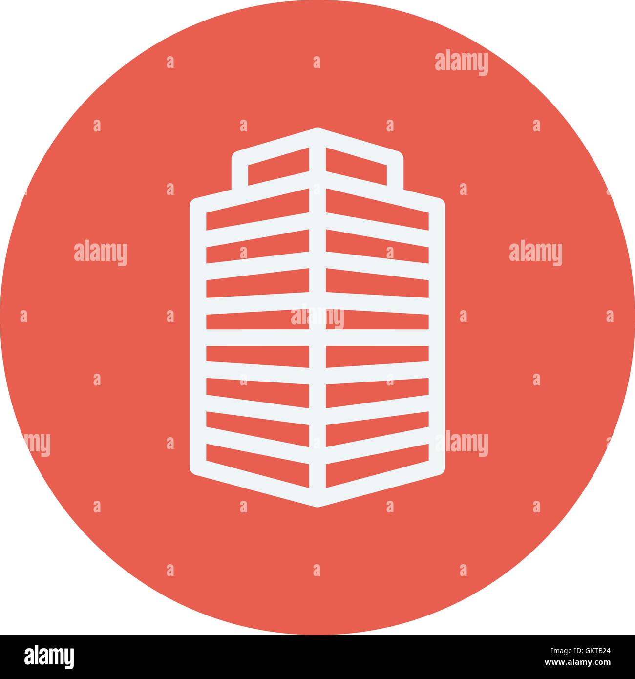 Small office building thin line icon Stock Vector Image & Art - Alamy