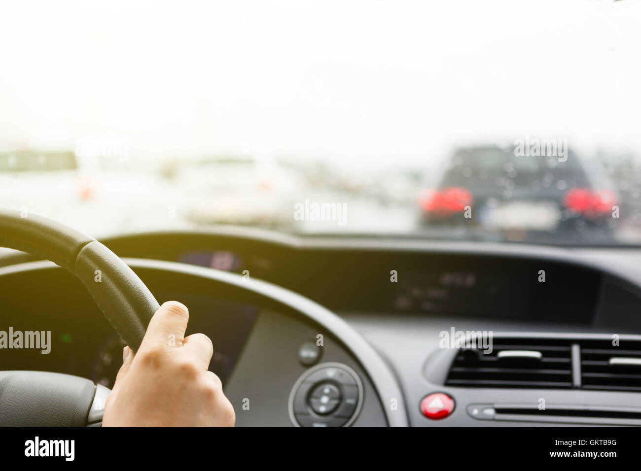 Hands on steering wheel hires stock photography and images Alamy