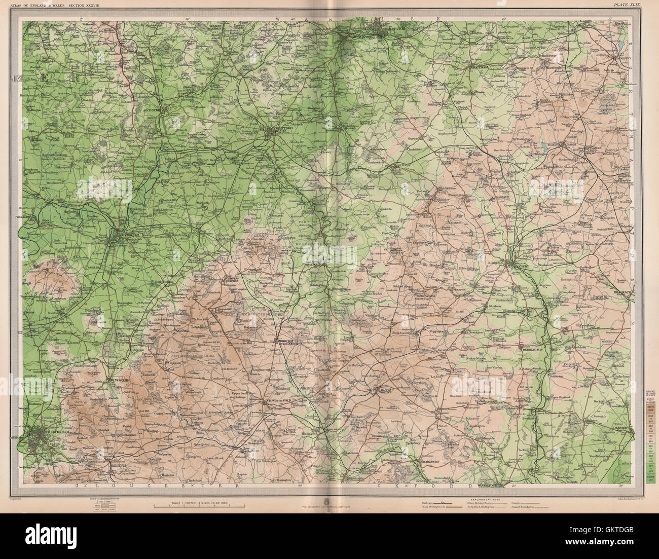 Map of leamington hires stock photography and images Alamy