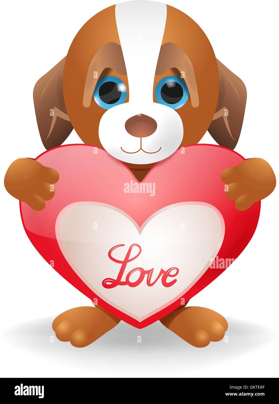 Beautiful puppy Stock Vector Images - Alamy