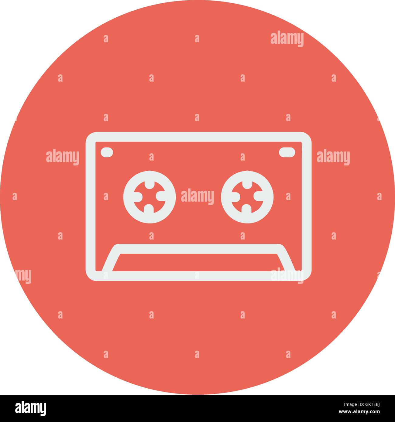 Cassette tape thin line icon Stock Vector Image & Art - Alamy