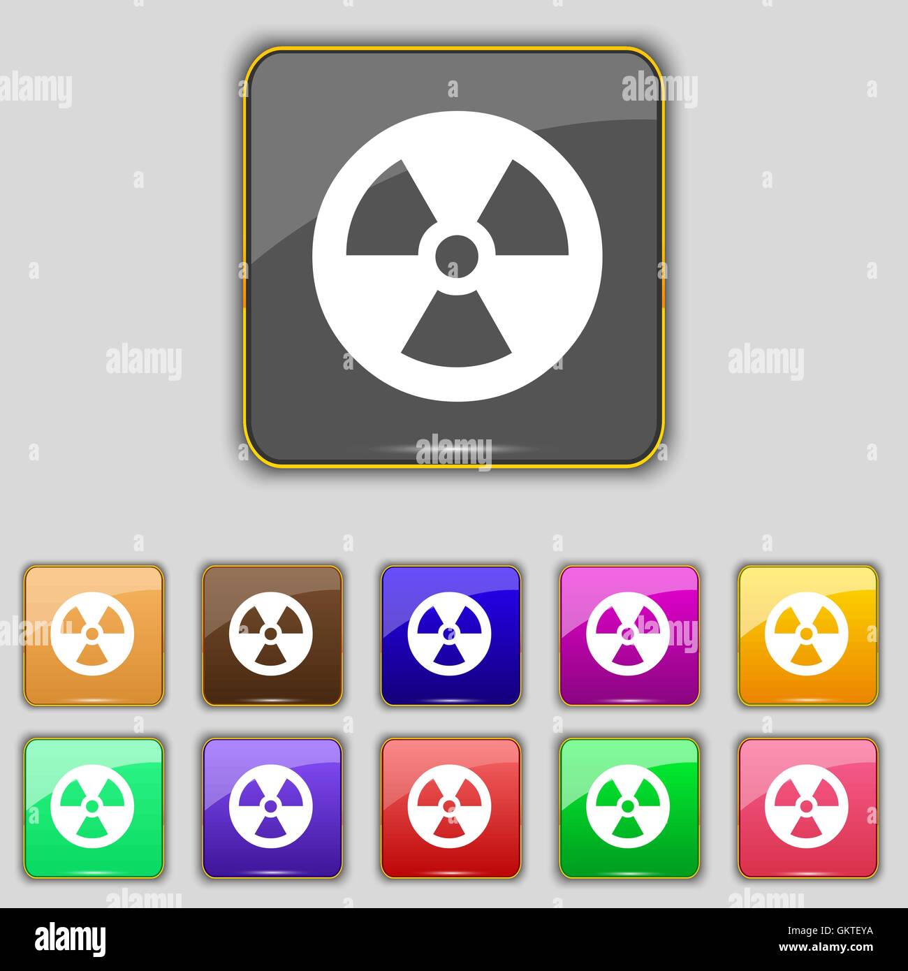 Nuclear site sign Stock Vector Images - Alamy