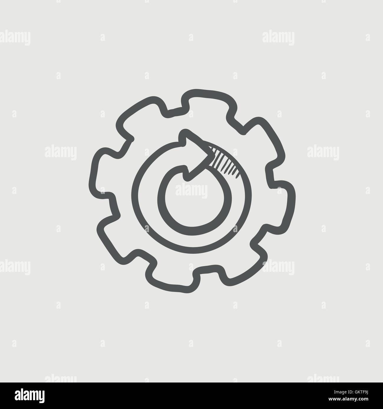 Gear wheel drawing Stock Vector Images Alamy