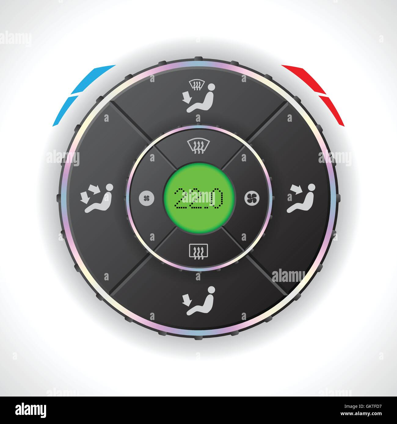 Temperature gauge car Stock Vector Images - Alamy