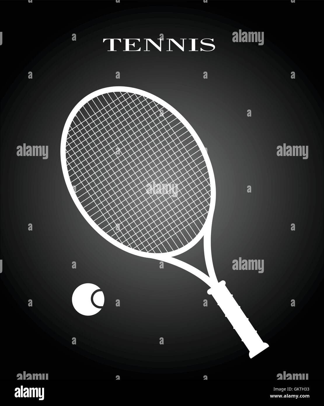 Tennis racket Stock Vector