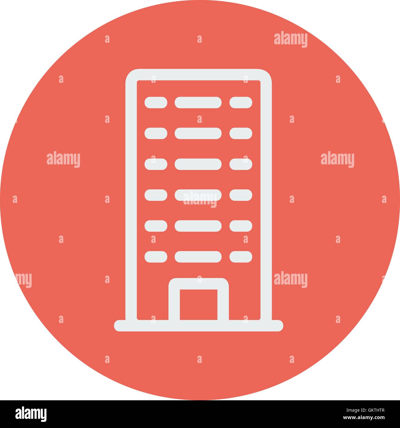 Office building thin line icon Stock Vector Image & Art - Alamy