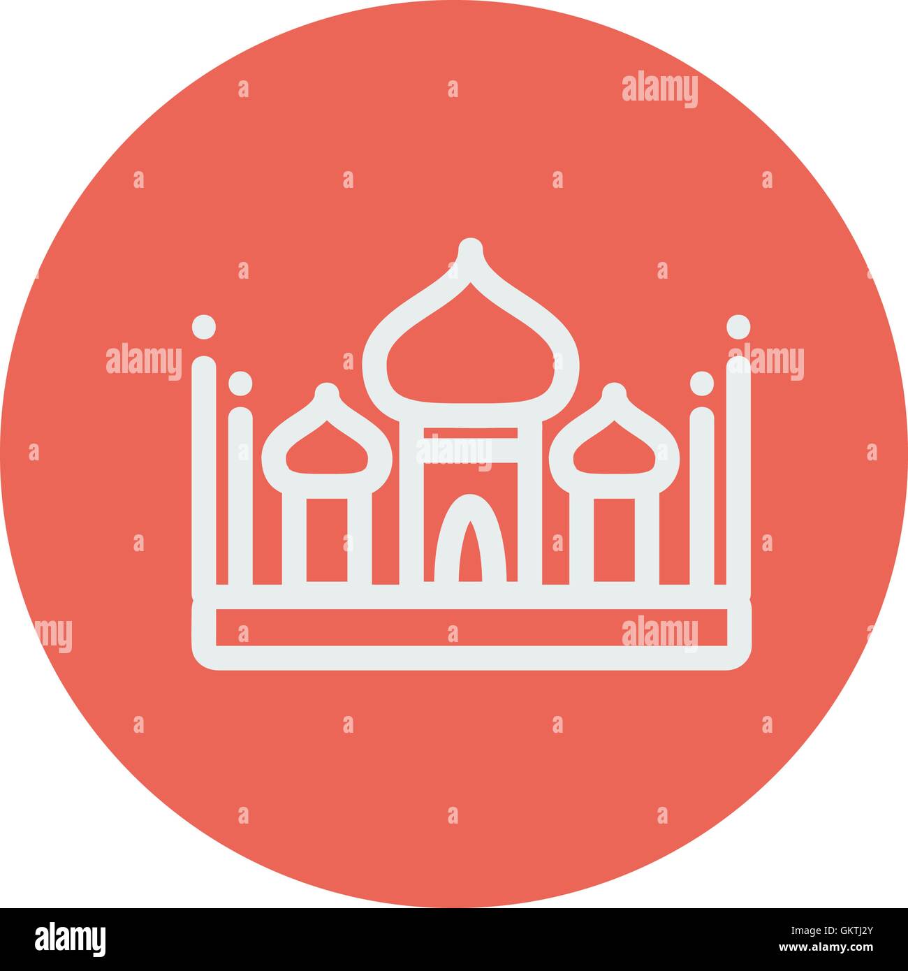 Islamic mosque thin line icon Stock Vector Image & Art - Alamy