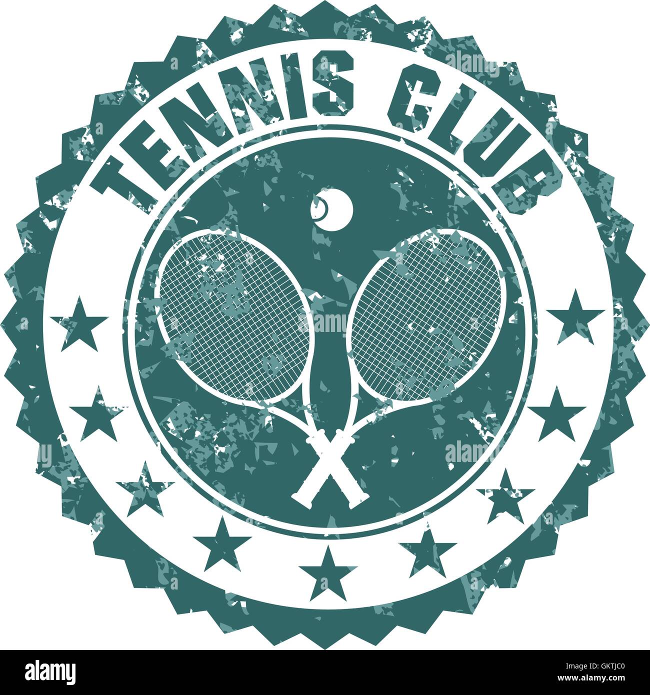 Tennis club stamp Stock Vector