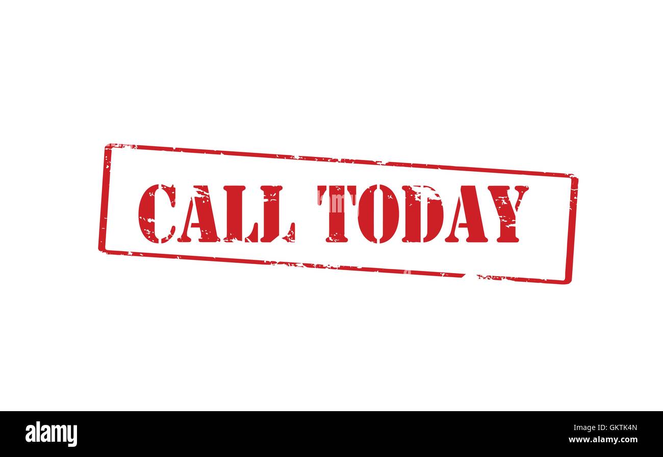 Call today stamp Stock Vector Images Alamy