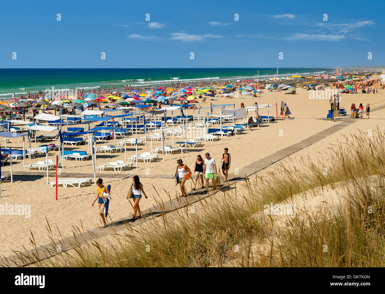 Altura beach, ( praia de Alagoa) near Monte Gordo,  the Eastern Algarve, Portugal Stock Photo