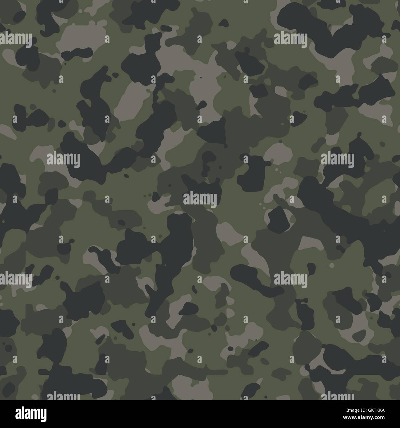 Seamless woodland camouflage textile pattern Stock Vector