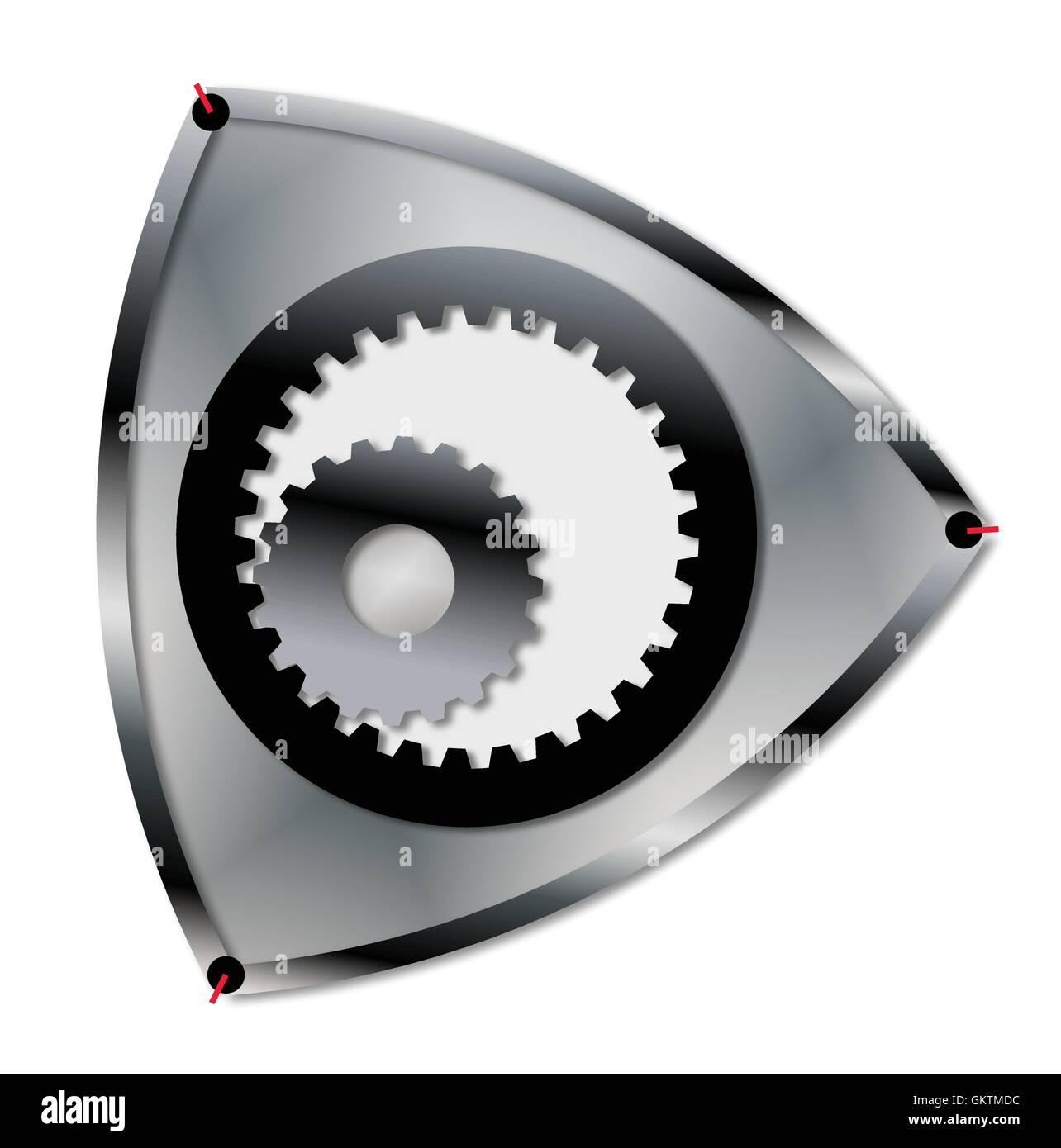 Rotary Engine Rotar Stock Vector