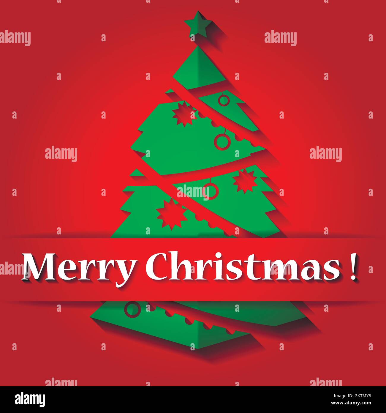 Christmas origami tree. Vector illustration Stock Vector Image & Art ...