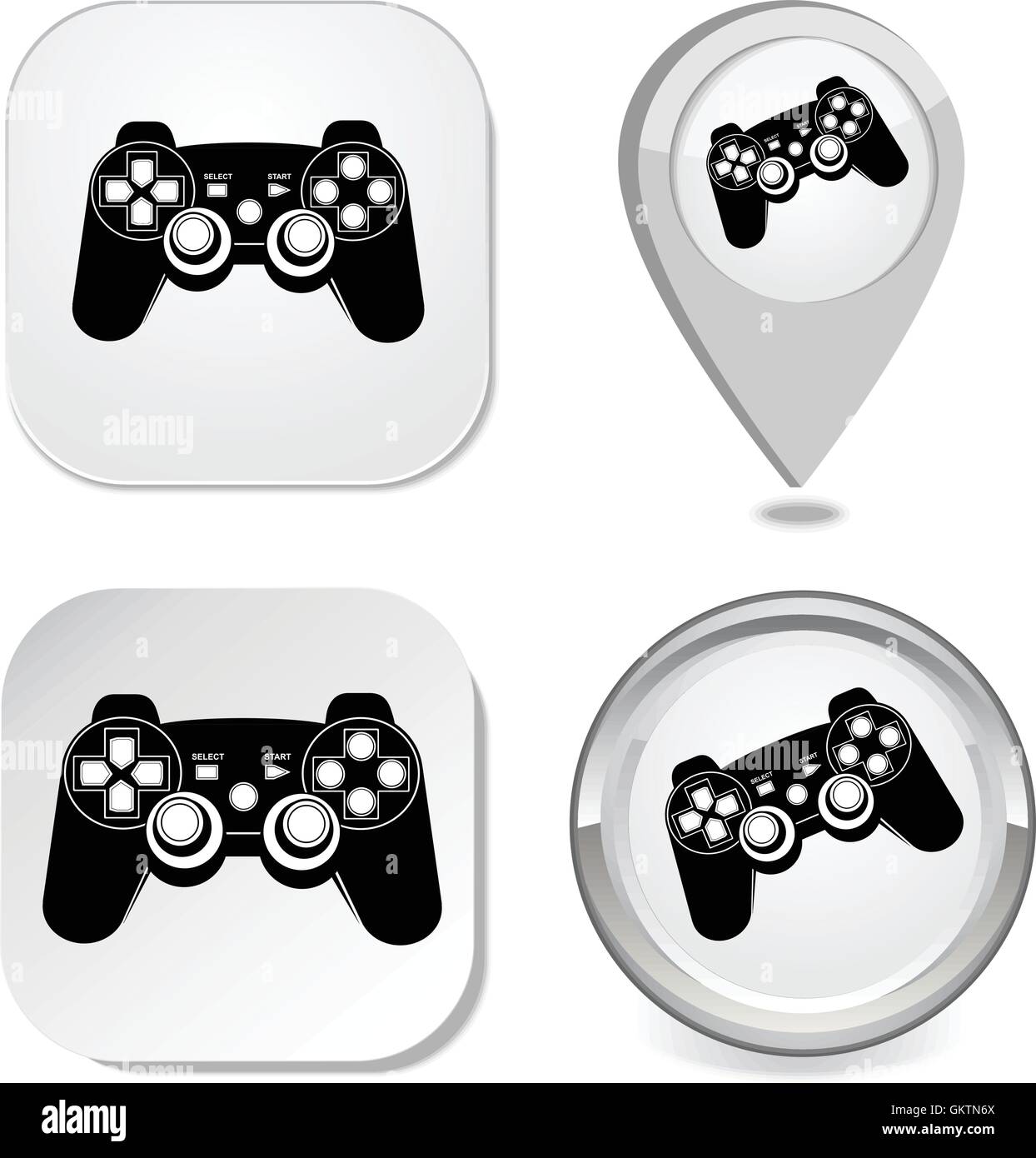 Game pad icon Stock Vector